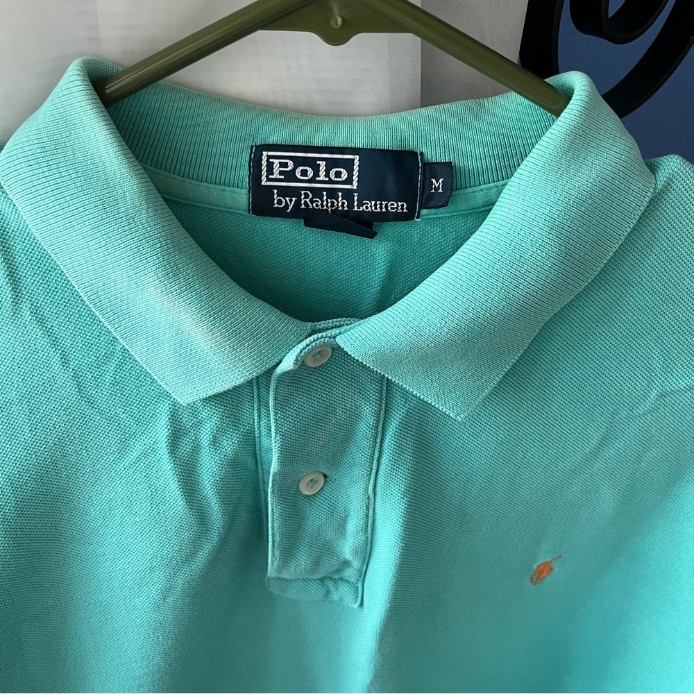 Spring green polo